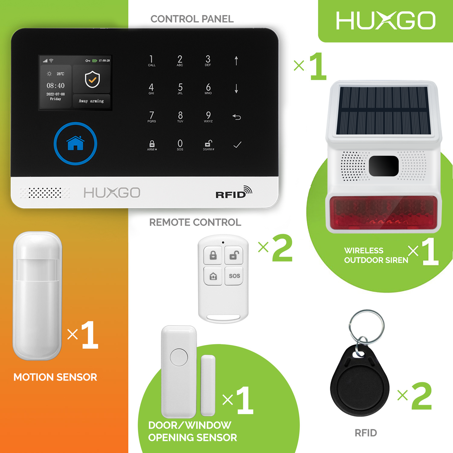 The HUXGO HXA006 Wireless Burglar Alarm