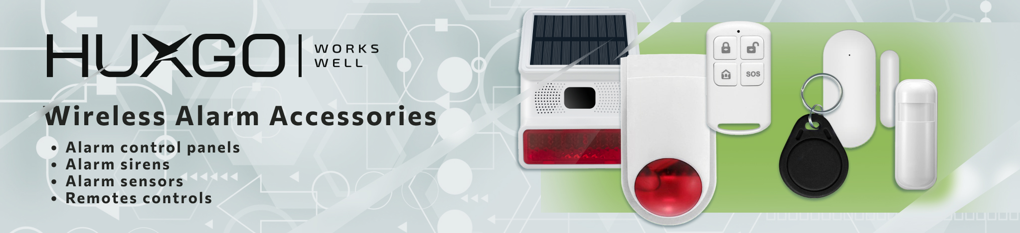 Wireless Security System, Home Alarm System, detectors, sensors