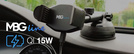 MBG line® HC33 - Support de voiture avec chargeur sans fil pour téléphones de 55 à 88 mm de largeur