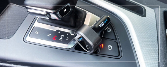 MBG line® PD79AD - Chargeur de voiture avec voltmètre - Adaptateur USB pour allume-cigare