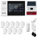 HUXGO® HXA007 - Wireless security system WiFi + GSM with 1x Motion Detector & 9x Door / window sensor with Wireless Siren | Home Alarm System SET with App TUYA