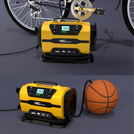 MBG Line® 845 PRO – Compresor multifunción 12V/230V con pantalla LCD, linterna LED, apagado automático y bolsa de transporte