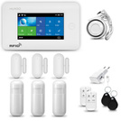 HUXGO® HXA006 - Wireless security system WiFi + GSM 4G with 3x Motion Detector & 3x Door / window sensor | Home Alarm System SET with App TUYA