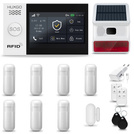 HUXGO® HXA007 - Wireless security system WiFi + GSM with 7x Motion Detector & 1x Door / window sensor with Wireless Siren | Home Alarm System SET with App TUYA