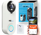 MBG line® SF W3 Bianco - Videocitofono con sensore PIR - Compatibile con l'app TUYA