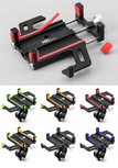 MBG line® BM PRO MH29A - Aluminum universal phone holder for bike, scooter, motorcycle with 360 Rotates