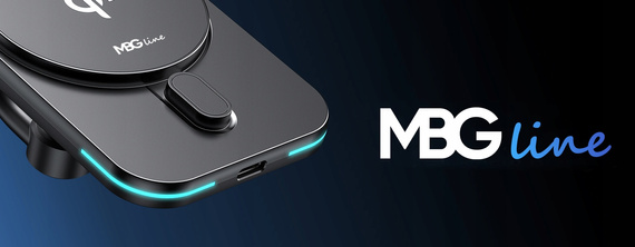 MBG Line® MGB-Q2 – Soporte de coche MagSafe QI2 – Cargador inalámbrico 15W para iPhone