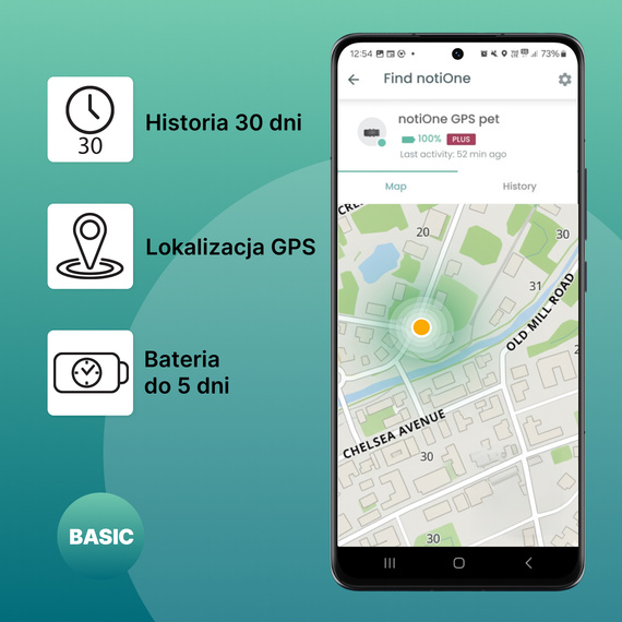 Tracker notiOne GPS PET Basic – GPS-Tracker für Hunde und Katzen