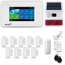 HUXGO® HXA006 - Wireless security system WiFi + GSM 4G with 1x Motion Detector & 9x Door / window sensor with Wireless Siren | Home Alarm System SET with App TUYA