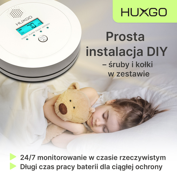 HUXGO® HXAC03 Carbon Monoxide Sensor - CO Detector