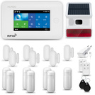 HUXGO® HXA006 - Wireless security system WiFi + GSM 4G with 7x Motion Detector & 7x Door / window sensor with Wireless Siren | Home Alarm System SET with App TUYA