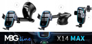 MBG line® X14 MAX - Supporto per auto con caricatore wireless per telefoni da 4,7 a 6,9 pollici