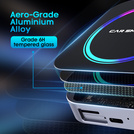 HUXGO® Adaptateur sans fil 3-en-1 CarPlay et Android Auto compatible avec les appareils Apple et Android