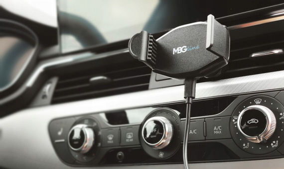 MBG line® X7+G73 - Caricatore per auto per telefoni larghi da 55 a 88 mm