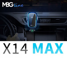 MBG line® X14 MAX - Handyhalterung fürs Auto mit kabellosem Ladegerät für Telefone von 4,7 bis 6,9 Zoll