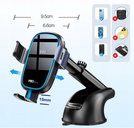 MBG line® X14 MAX - Handyhalterung fürs Auto mit kabellosem Ladegerät für Telefone von 4,7 bis 6,9 Zoll