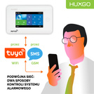 HUXGO® HXA006 - Funk Alarmanlage System WiFi + GSM 4G mit 9x Bewegungsmelder PIR & 1x Fenster und Türsensor sensor | Kabellose Alarmanlage SET mit TUYA App