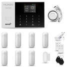 HUXGO® HXA005 - Wireless security system WiFi + GSM with 7x Motion Detector & 1x Door / window sensor | Home Alarm System SET with App TUYA