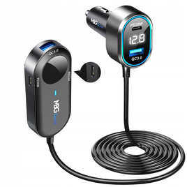 MBG Line® C79ADC MAX – Chargeur de voiture multi-ports avec voltmètre et charge rapide QC3.0 + PD30W