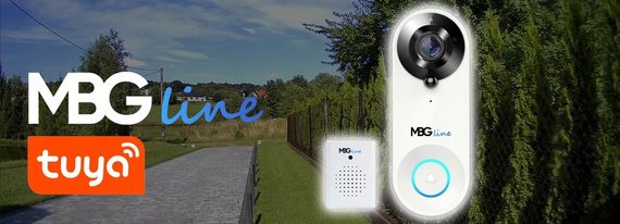 MBG line® SF W3 Blanco - Videoportero con sensor PIR - Compatible con la aplicación TUYA