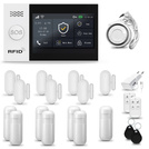 HUXGO® HXA007 - Wireless security system WiFi + GSM with 7x Motion Detector & 7x Door / window sensor | Home Alarm System SET with App TUYA