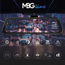 MBG line® HS900 Pro - Grabadora de espejo retrovisor para coche - Cámara de aparcamiento Pro en carretera 2K + FHD