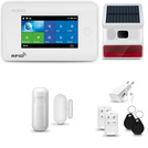 HUXGO® HXA006 - Wireless security system WiFi + GSM 4G with 1x Motion Detector & 1x Door / window sensor with Wireless Siren | Home Alarm System SET with App TUYA