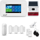 HUXGO® HXA006 - Wireless security system WiFi + GSM 4G  with 1x Motion Detector & 3x Door / window sensor with Wireless Siren | Home Alarm System SET with App TUYA