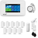 HUXGO® HXA006 - Wireless security system WiFi + GSM with 1x Motion Detector & 9x Door / window sensor | Home Alarm System SET with App TUYA