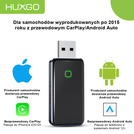 HUXGO® Adaptador inalámbrico 2-en-1 CarPlay y Android Auto compatible con dispositivos Apple y Android