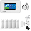 HUXGO® HXA006 - Wireless security system WiFi + GSM with 5x Motion Detector & 1x Door / window sensor | Home Alarm System SET with App TUYA