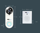 MBG line® SF W3 Blanco - Videoportero con sensor PIR - Compatible con la aplicación TUYA