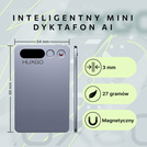 HUXGO® FW920E – Smart AI Voice Recorder with Real-Time Transcription and Translation