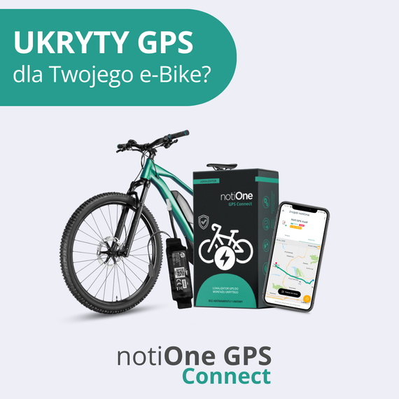 Tracker notiOne GPS for E-Bike Compatible with Electric Motor ANANDA