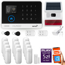 HUXGO® HXA003 - Wireless security system WiFi + GSM with 12x Motion Detector & 1x Door / window sensor with Wireless Siren | Home Alarm System SET with App TUYA