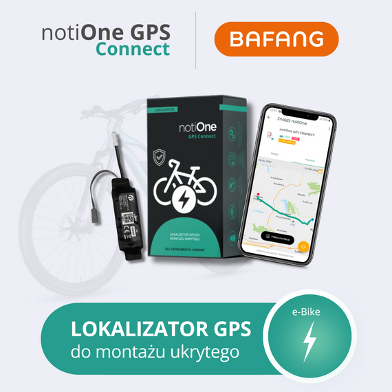 Tracker notiOne GPS for Ebike Compatible with Electric Motor BAFANG