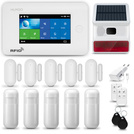 HUXGO® HXA006 - Wireless security system WiFi + GSM 4G with 5x Motion Detector & 5x Door / window sensor with Wireless Siren | Home Alarm System SET with App TUYA