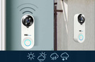 MBG line® SF W3 Blanco - Videoportero con sensor PIR - Compatible con la aplicación TUYA