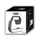 MBG line® Air Pump Car 1866 - Compresor de coche 12 V con pantalla digital, luz LED y juego de adaptadores