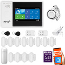 HUXGO® HXA007 - Wireless security system WiFi + GSM with 1x Motion Detector & 12x Door / window sensor | Home Alarm System SET with App TUYA