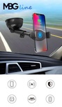MBG line® HC33 - Support de voiture avec chargeur sans fil pour téléphones de 55 à 88 mm de largeur