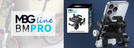 MBG line® BM PRO MH29A - Supporto universale in alluminio per telefono per bici, scooter, moto con rotazione a 360°