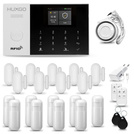 HUXGO® HXA005 - Wireless security system WiFi + GSM with 9x Motion Detector & 9x Door / window sensor | Home Alarm System SET with App TUYA
