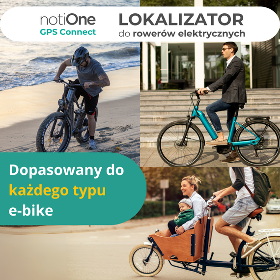 Tracker notiOne GPS for E-Bike Compatible with Electric Motor Shimano