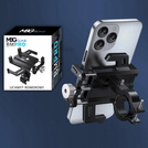 MBG line® BM PRO MH29A - Aluminum universal phone holder for bike, scooter, motorcycle with 360 Rotates
