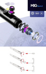 MBG line® P30 8mm - Caméra d'inspection avec objectif 1080p Full HD - Avec câble de 10 m