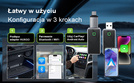 HUXGO® Adaptador inalámbrico 2-en-1 CarPlay y Android Auto compatible con dispositivos Apple y Android