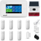 HUXGO® HXA006 - Système de sécurité sans fil Wi-Fi + GSM 4G avec 7x Détecteur de Mouvement & 1x Détecteur pour porte et fenêtre avec Sirène sans fil | Système d'alarme domestique avec l'application TUYA
