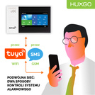 HUXGO® HXA007 - Wireless security system WiFi + GSM with 9x Motion Detector & 1x Door / window sensor | Home Alarm System SET with App TUYA