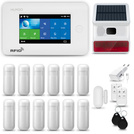 HUXGO® HXA006 - Wireless security system WiFi + GSM 4G with 12x Motion Detector & 1x Door / window sensor with Wireless Siren | Home Alarm System SET with App TUYA